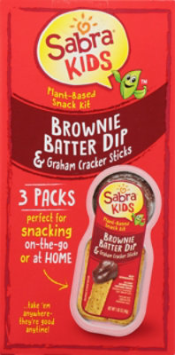 Sabra Kids Brownie Batter Dip & Graham Cracker Sticks 3 Count - 4.95 Oz - Image 6
