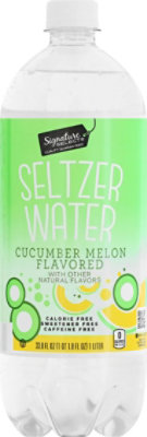 Signature SELECT Cucumber Melon Seltzer Water - 1 Liter - Image 2