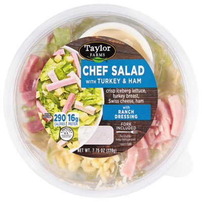 Taylor Farms Chef Turkey and Ham Salad Bowl - 7.25 Oz - Image 2