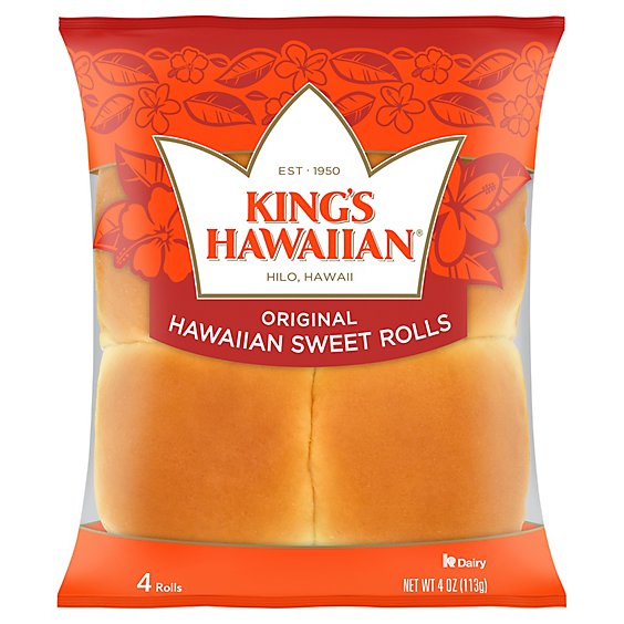 King's Hawaiian Original Hawaiian Sweet Rolls - 4 Oz
