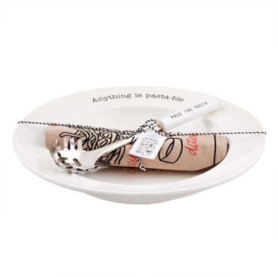 Mud Pie Pasta Bowl Towel Set - EA