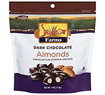 Earthly Dark Choc Almonds Bag - 4OZ