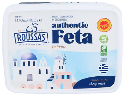 Roussas Cheese Feta Pdo In Brine - 14 OZ - Image 1