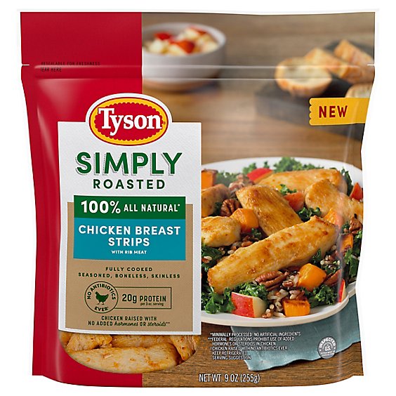 Tyson Simply Roasted Chicken Breast Strips - 9 OZ