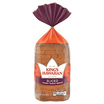 King's Hawaiian Honey Wheat Hawaiian Sliced Bread - 13.5 Oz - Image 3