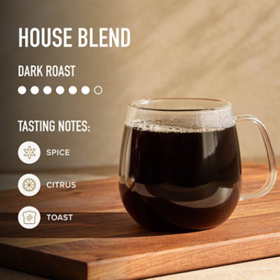Peet's Coffee House Blend Dark Roast Single Serve Coffee Pods - 10 Count - Image 3