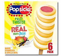 Popsicle Fruit Twister Mango Strawberry Vanilla Ice Pops - 16.2 Oz