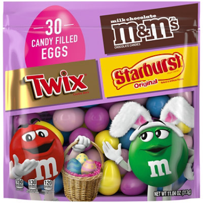 M&M's Chocolate Candies Easter Egg Hunt Fun Size Variety Mix 30.14 Ounce Bag, Non Chocolate Candy