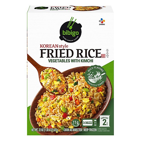 Bibigo Entree Kimchi Vegetable Fried Rice - 22 OZ