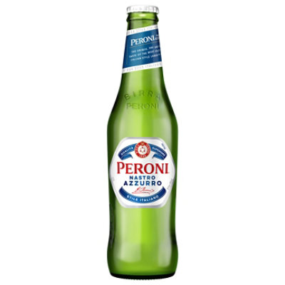 Peroni Nastro Azzurro Beer Bottles - 12-11.2 FZ - Image 1