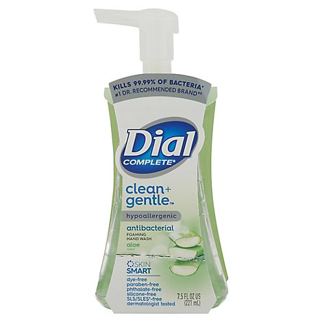 Dial Complete Clean Gentle Aloe Antibacterial Fhw - 7.5 FZ