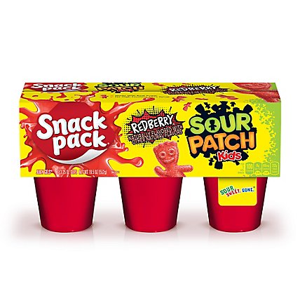 Snack Pack Sour Patch Kids Juicy Gels Redberry - 6-3.25 OZ - Image 2