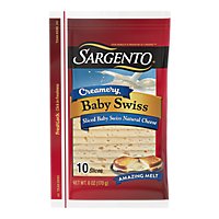 Sargento Creamery Cheese Natural Sliced Baby Swiss 10 Count - 6 Oz - Image 3
