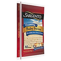 Sargento Creamery Cheese Natural Sliced Baby Swiss 10 Count - 6 Oz - Image 2