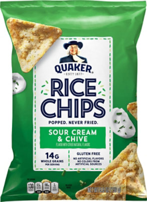 Quaker Rice Chips Sour Cream & Chive - 5.5 OZ - Image 2