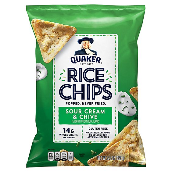 Quaker Rice Chips Sour Cream & Chive - 5.5 OZ