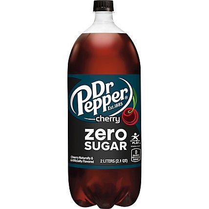 Dr Pepper Soda Cherry Zero Sugar - 67.6 FZ - Image 2