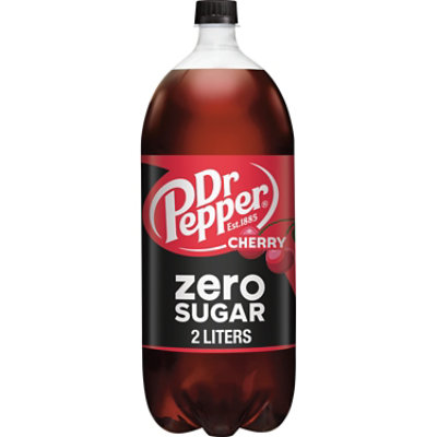 Dr Pepper Cherry Zero Sugar Soda Bottle - 2 Liter - Image 1