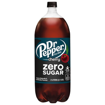 Dr Pepper Cherry Zero Sugar Soda Bottle - 2 Liter