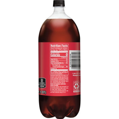 Dr Pepper Cherry Zero Sugar Soda Bottle - 2 Liter - Image 2