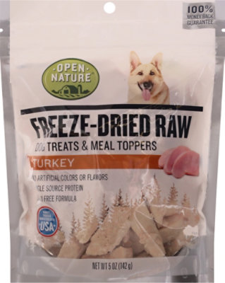 Open Nature Freeze Dried Turkey Dog Treats - 5 OZ - Image 2