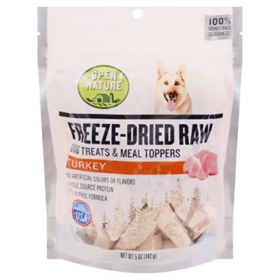 Open Nature Freeze Dried Turkey Dog Treats - 5 OZ