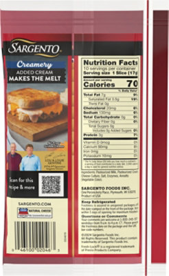 Sargento Creamery Sliced Natural Cheddar Cheese - 10 Count - Image 6