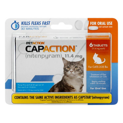 Capaction Cat Flea Control Tablets 11.4mg - EA - Image 3