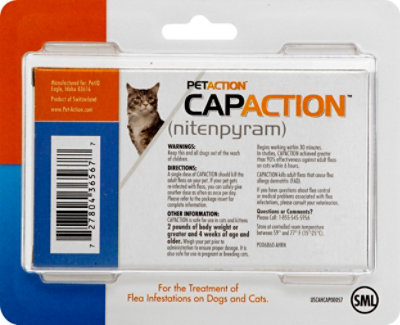 Capaction Cat Flea Control Tablets 11.4mg - EA - Image 4
