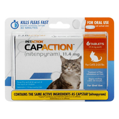 Capaction Cat Flea Control Tablets 11.4mg - EA