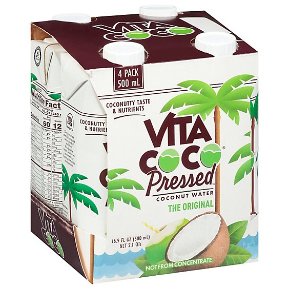 Vita Coco Pressed Coconut Water The Original - 4-16.9 Fl. Oz.