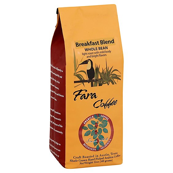 Fara Coffee Whlb Brkfst Blnd - 12 OZ