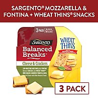 Sargento Balanced Breaks Cheese & Crackers Mozzarella & Fontina And Wheat Thins - 3-1.5 Oz - Image 1