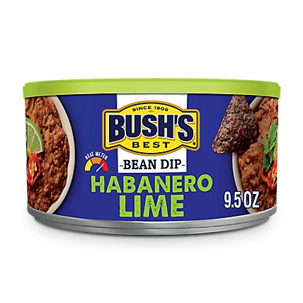 BUSH'S BEST Dip Bean Habanero Lime - 9.5 Oz - Image 1