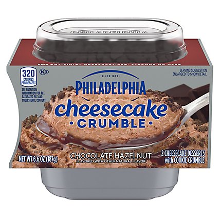 Philadelphia Cheesecake Crumble Chocolate Hazelnut with Graham Crumble Pack - 2 Count - Image 5