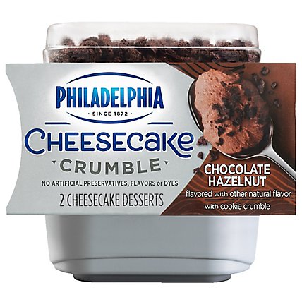 Philadelphia Cheesecake Crumble Chocolate Hazelnut with Graham Crumble Pack - 2 Count - Image 1
