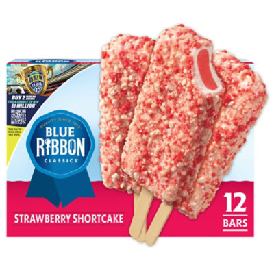 Blue Ribbon Classics Strawberry Shortcake Ice Cream Bars - 12 Count - Image 1