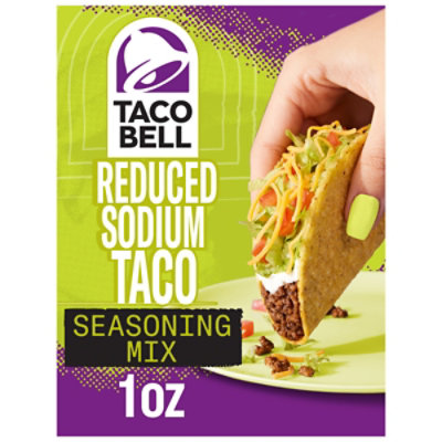 Taco Bell Reduced Sodium Taco Seasoning Mix with 25% Less Sodium - 1 Oz - Image 1