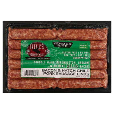 Hills Bacon & Hatch Chile Pork Link Ssg - 12 OZ - Image 3