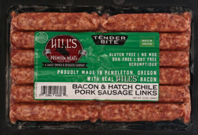 Hills Bacon & Hatch Chile Pork Link Ssg - 12 OZ - Image 2