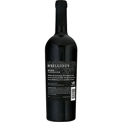 Rebellious California Red Blend Wine - 750 ML - Image 4