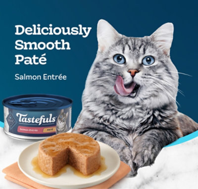 Blue Buffalo Tastefuls Wet Cat Food Pate Salmon Entree Can - 5.5 Oz - Image 4