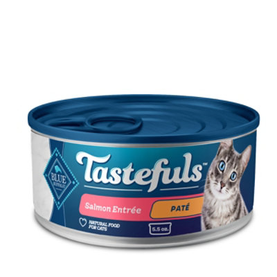 Blue Buffalo Tastefuls Wet Cat Food Pate Salmon Entree Can - 5.5 Oz - Image 1