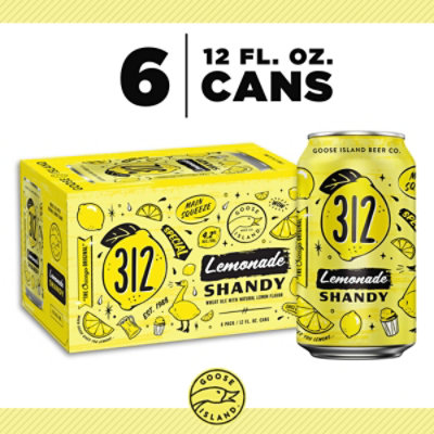 Goose Island 312 Lemonade Shandy Wheat Ale Cans - 6-12 Fl. Oz. - Image 1