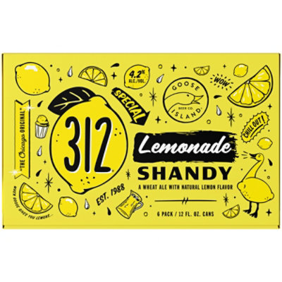 Goose Island 312 Lemonade Shandy Wheat Ale Cans - 6-12 Fl. Oz. - Image 4