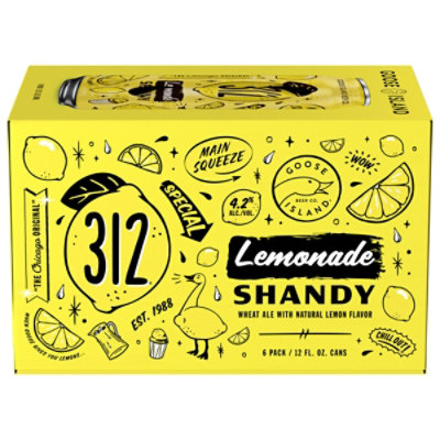 Goose Island 312 Lemonade Shandy Wheat Ale Cans - 6-12 Fl. Oz. - Image 2