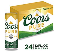 Coors Pure Beer 3.8% ABV Cans - 24-12 Fl. Oz.