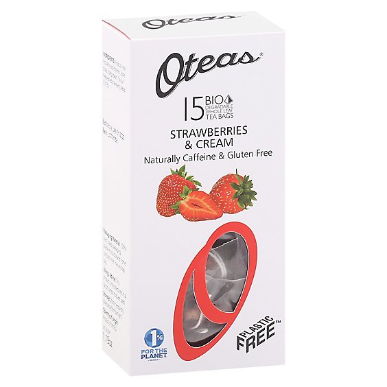 Oteas Tea Strawberry And Cream - 15 CT