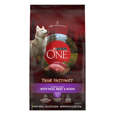 Purina One Smartblend True Instinct Beef & Bison - 3.8 LB