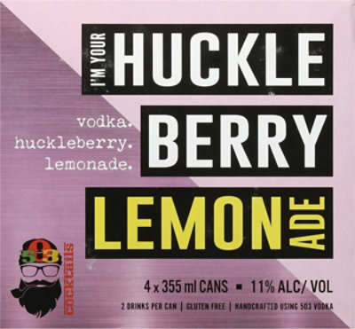 503 Distilling Im Your Huckleberry Lemonade In Can - 4-12 Fl. Oz. - Image 4